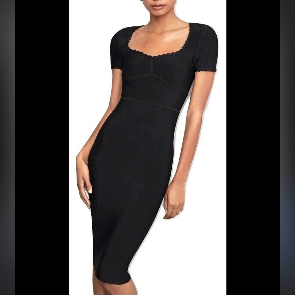 BCBGMAXAZRIA Black bandage Dress
